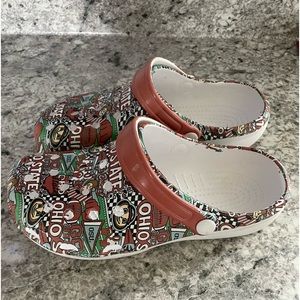 Ohio State Croc style shoes